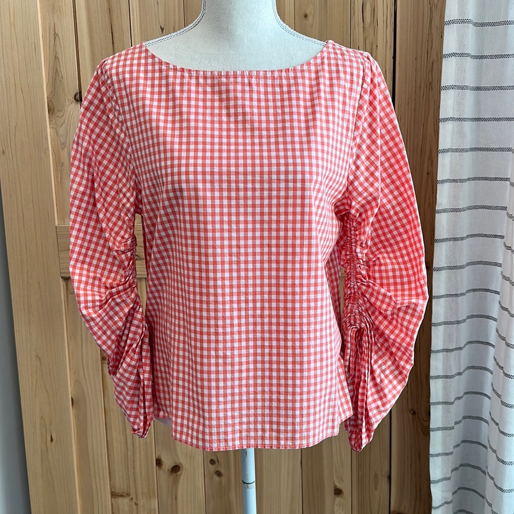 GAP cinche sleeve blouse